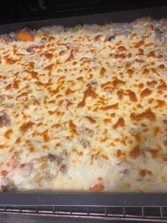 صورة لوصفة باستا بالكريمة مخبوزة pasta bake