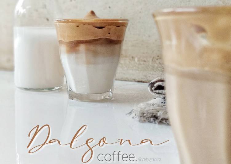 Resep DALGONA coffee (ngopi ala Korea yg kekinian) Anti Gagal
