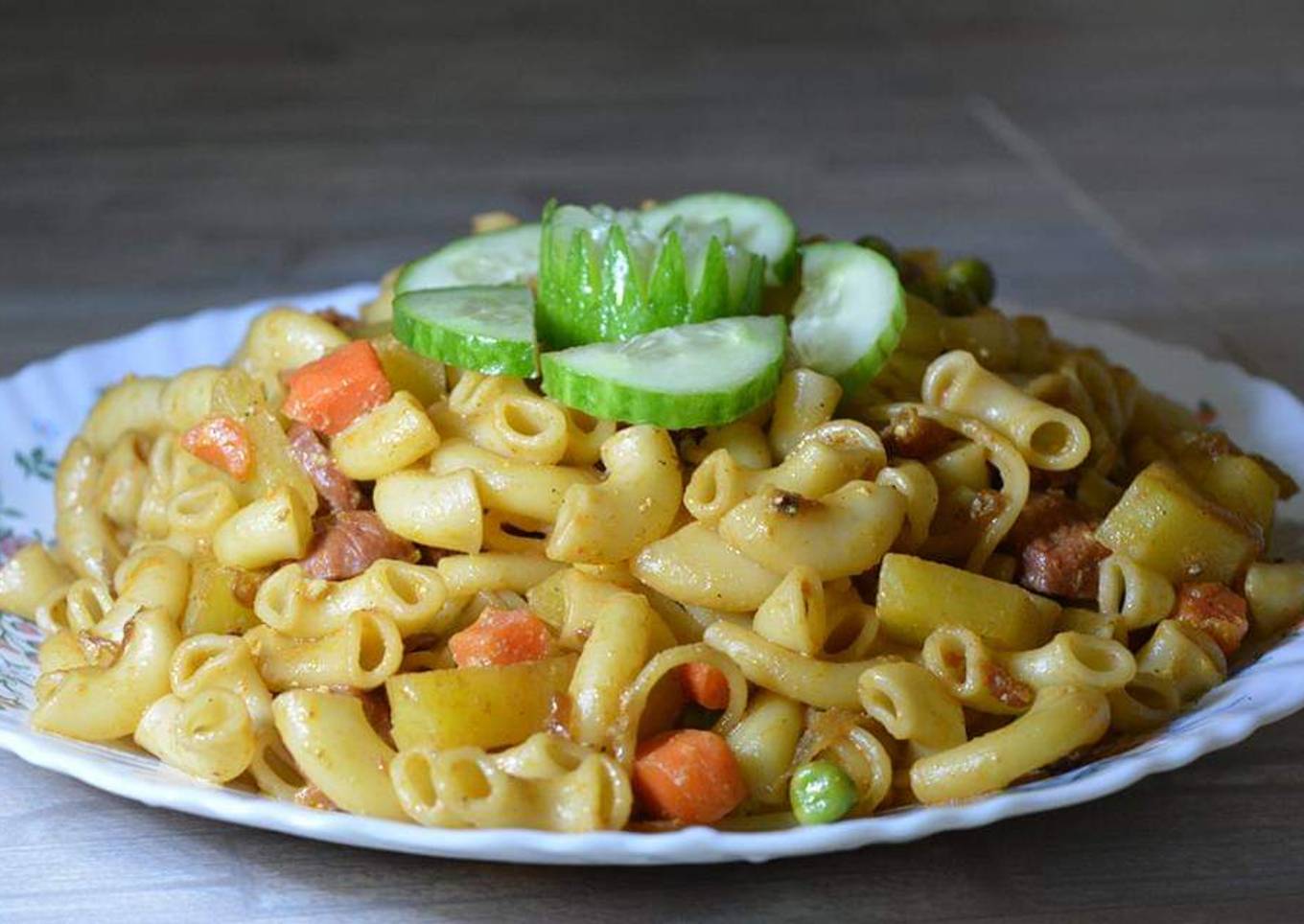 Mix Vegetable Chucken Franks Pasta 😋