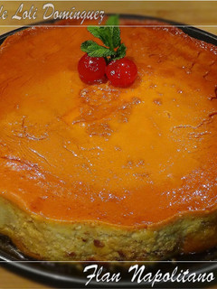 Una foto de Flan Napolitano al queso