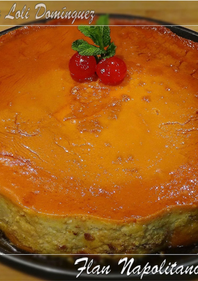 Una foto de Flan Napolitano al queso