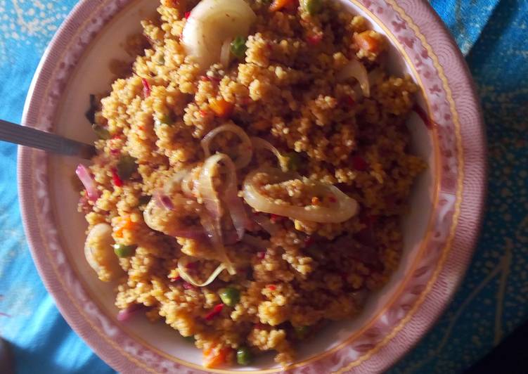 Simple Way to Make Homemade Garnished Couscous