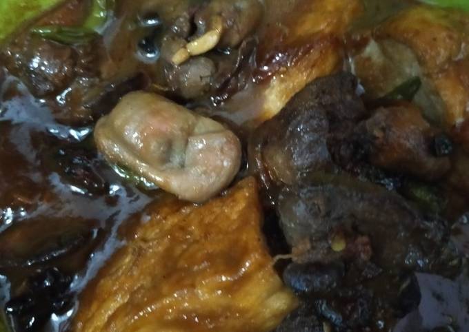 Semur Kecap Tahu dan Hati Ampela Ayam