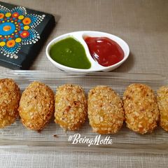 A picture of Poha-Oat Cutlet.