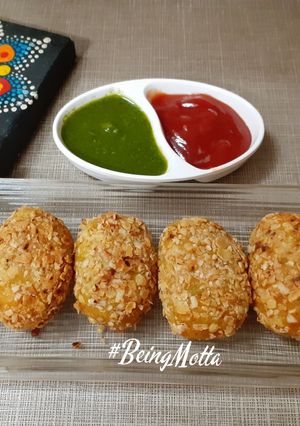 A picture of Poha-Oat Cutlet.