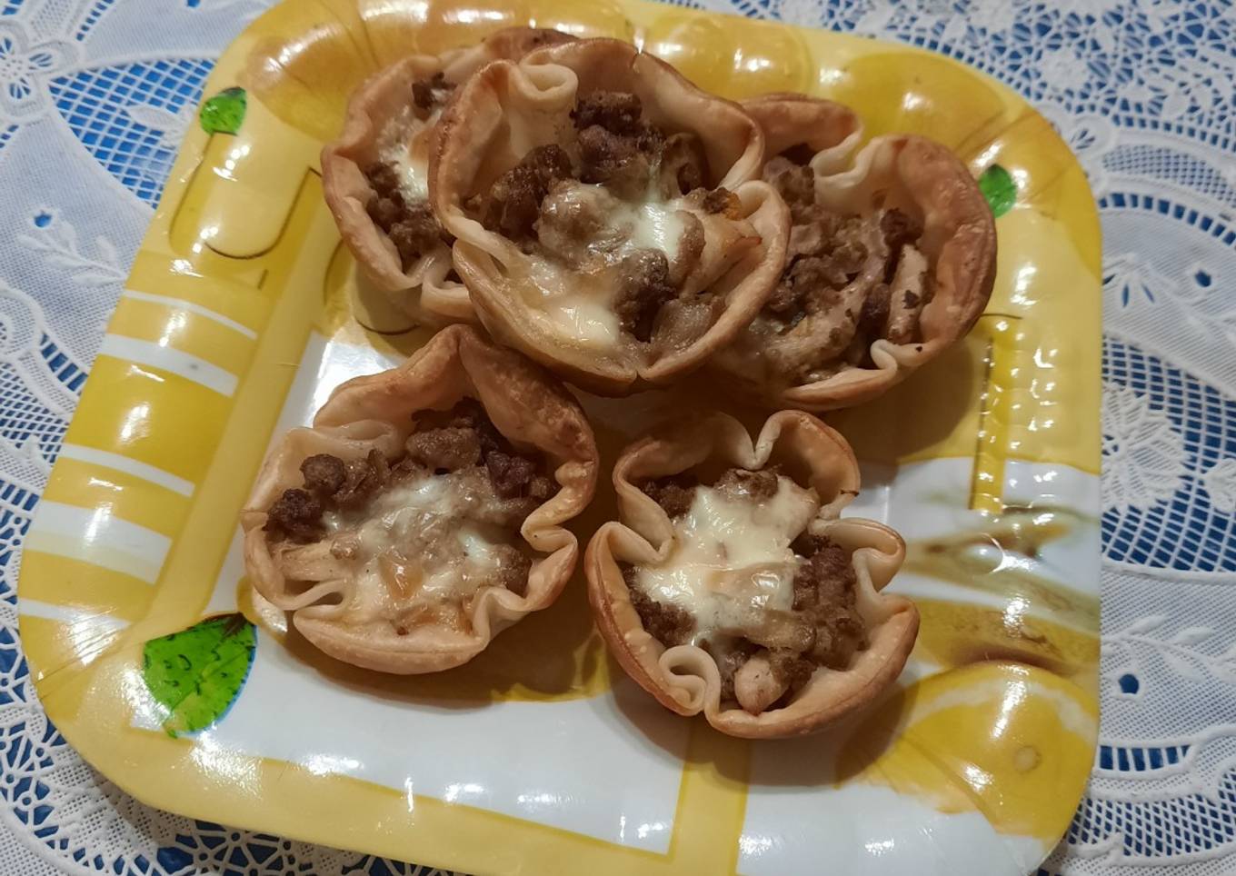 Florcitas con carne picada (de copetin)