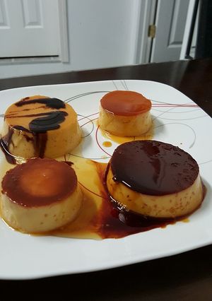 Hình của món Bánh Flan cafe cho ngày trời nóng..