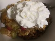 A picture of fruit cocktail cake