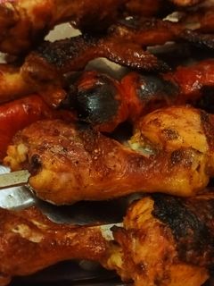 عکسی از دستور کباب ران جوجه با ذغال