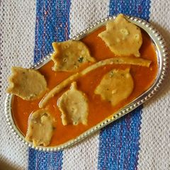 A picture of Gatte ki sabji.