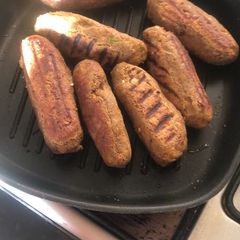 A picture of Kale chane ke kebabs.