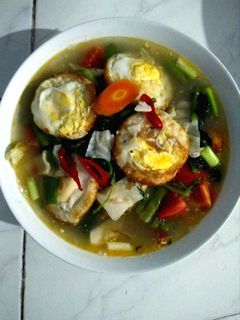 Foto resep Sop ceplok telur