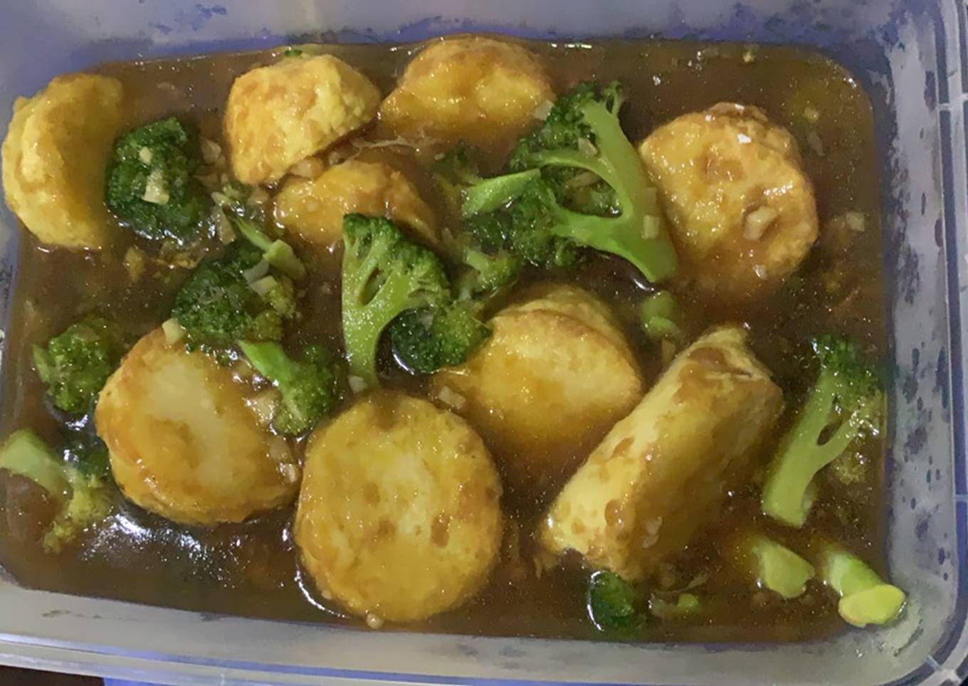 Tumis Brokoli Tofu Udang