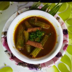 A picture of Drumstick Curry.