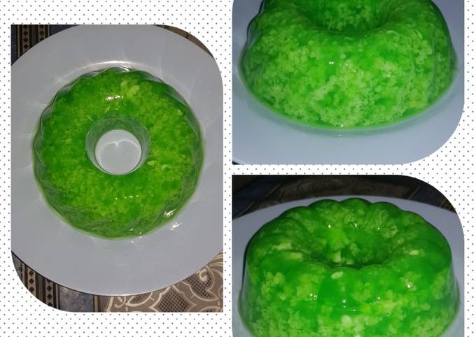 Langkah Mudah Memasak Resep 3. Puding lumut pandan