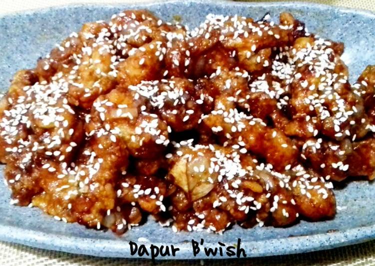 Resep Dakgangjeong (Crunchy Korean Fried Chicken) yang Lezat