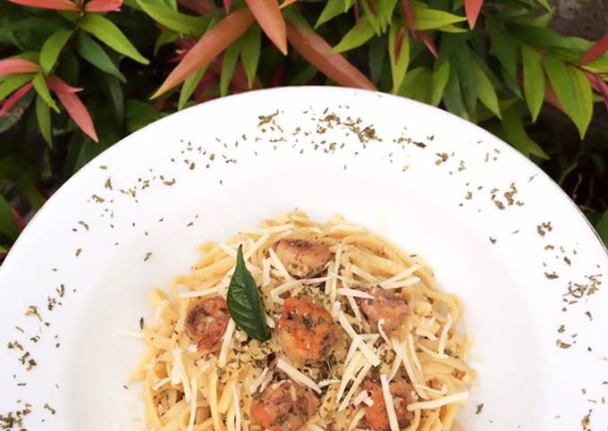 Bagaimana Membuat Creamy Shrimp Alfredo Pasta Anti Gagal