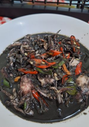 Foto resep Oseng Cumi Hitam Pedas