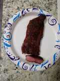 Easy to cook reverse seared medium rare NY strip steak