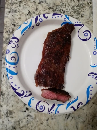 Easy Way Prepare Recipe Easy to cook reverse seared medium rare NY strip steak that is Really Delicious, Really Delicious}