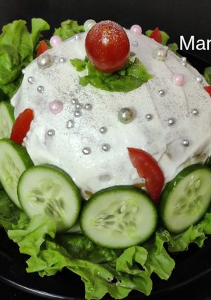 A picture of Spicy Burger Cake(Bread Cake Recipe).