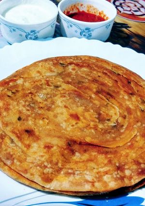 A picture of Masala Paratha.
