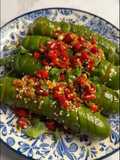 Crisscross-Cut Asian Style Cucumber Salad