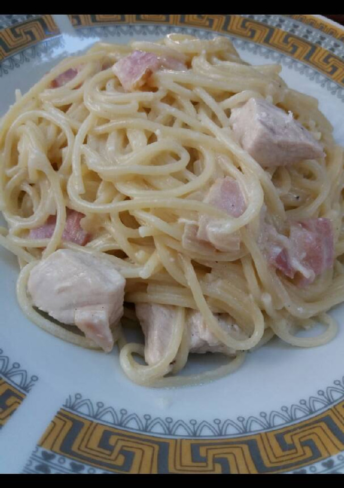 Φωτογραφία της συνταγής Chicken carbonara with bacon