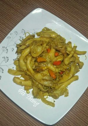 Hình của món Nấm Bào Ngư Kho Sả (Chay).