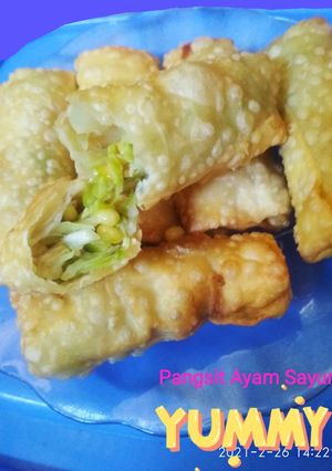 Foto resep Pangsit Ayam Sayur