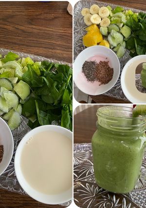 Hình của món Sinh tố xanh siêu ngon. Eatclean.