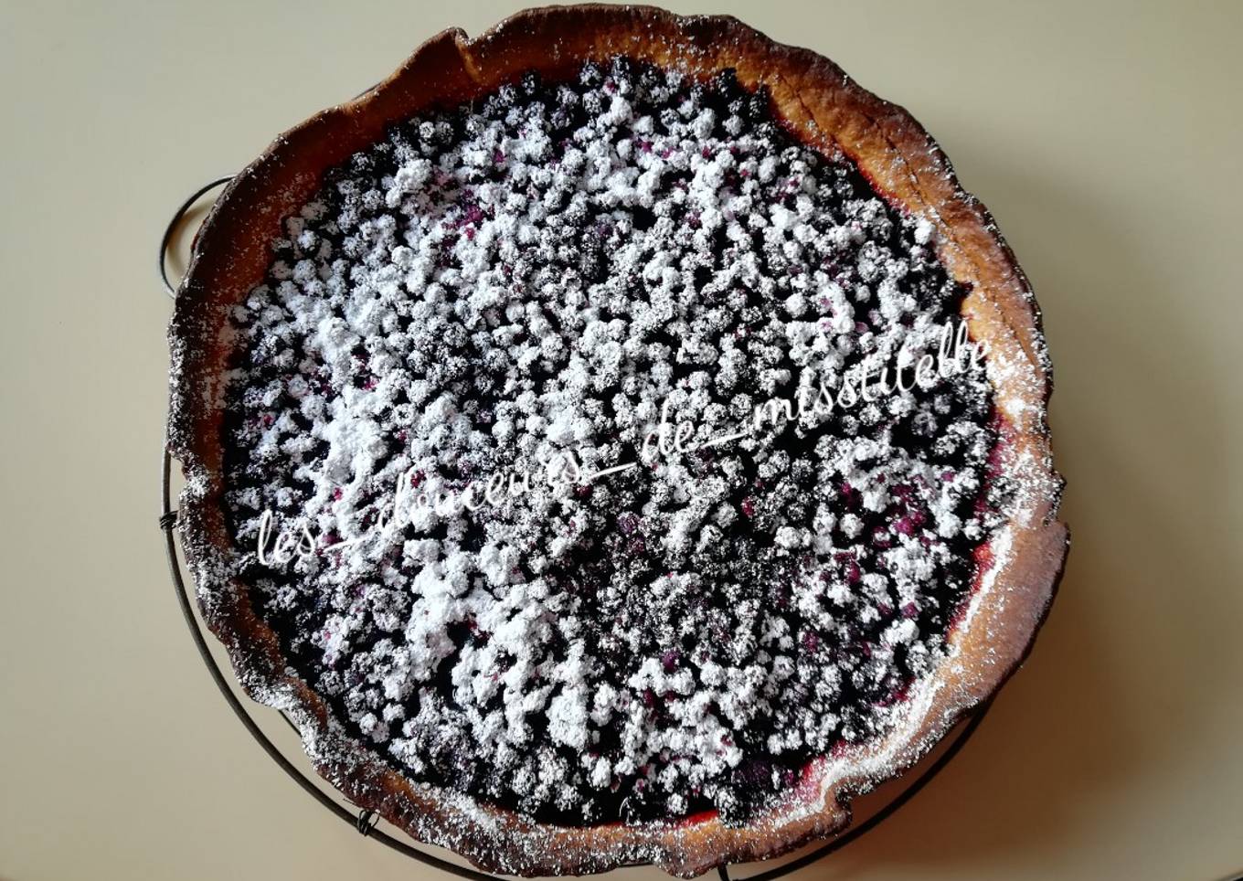 Tarte aux myrtilles sauvages