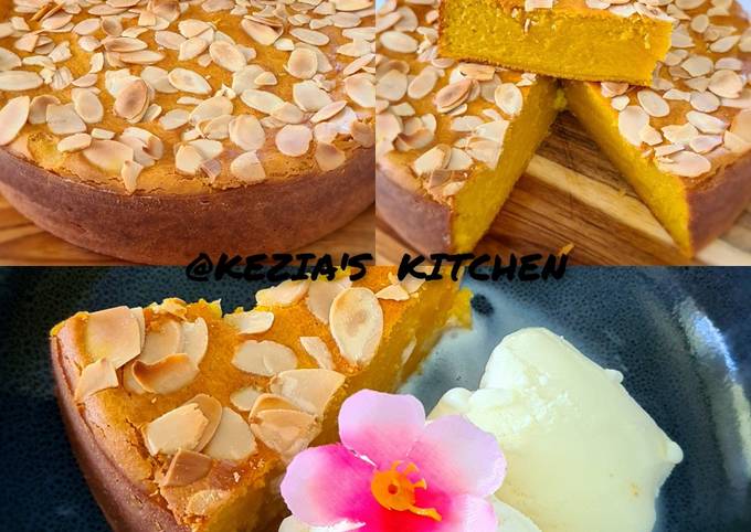 Bingka Almond Labu Kuning (Butternut Squash Pie)