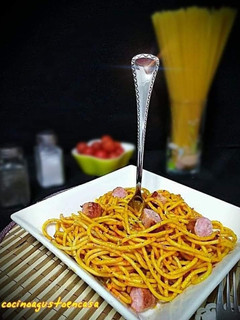 Una foto de Espaguetis