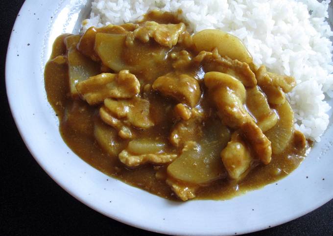 Daikon & Pork Japanese Curry