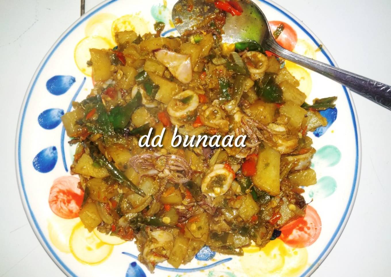 Cara Gampang Membuat Cumi Kentang Sambel Hijau yang Lezat