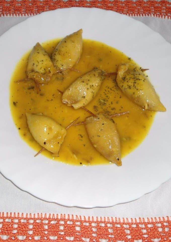 Una foto de Calamaritos rellenos