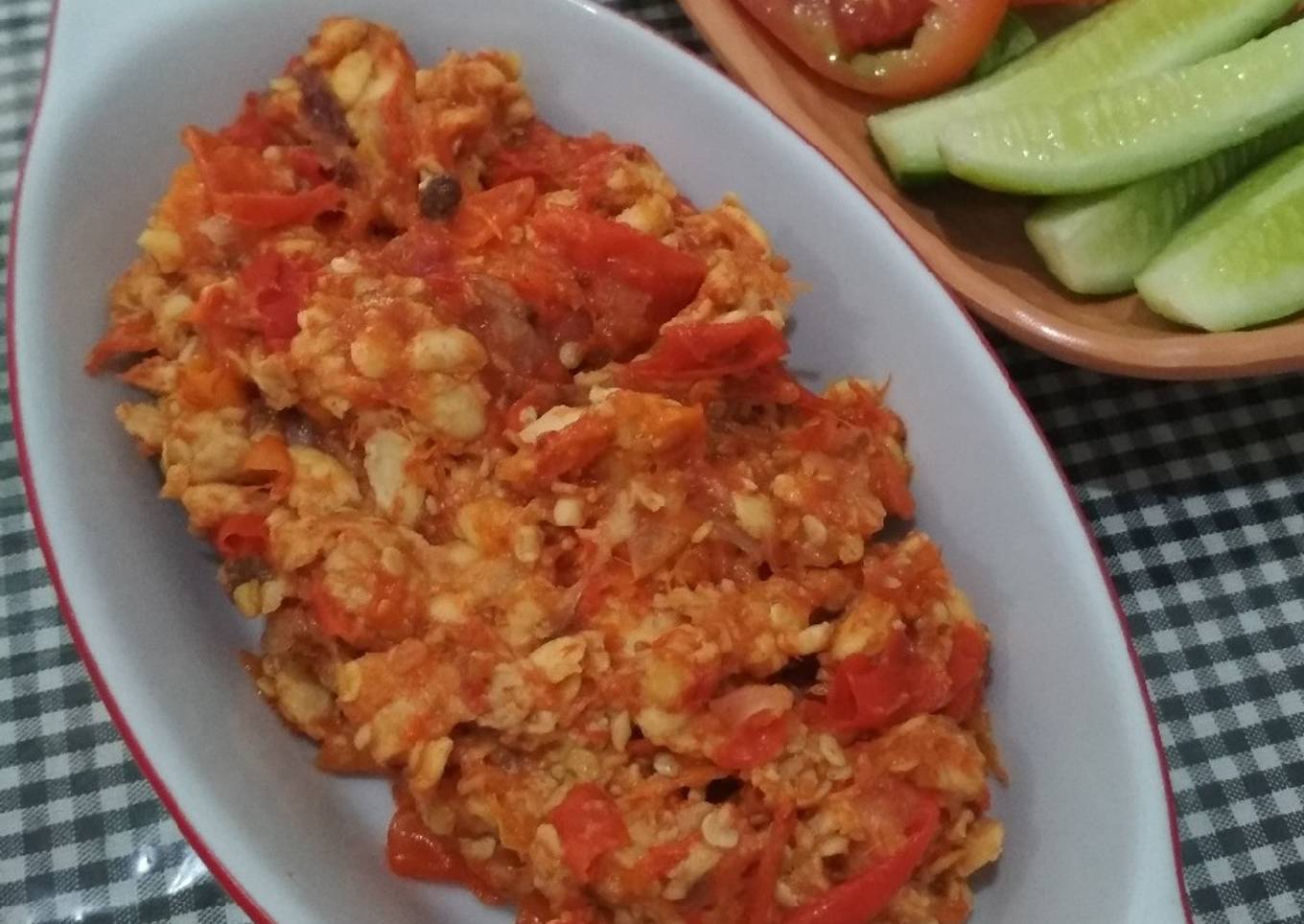 Sambel kukus tempe
