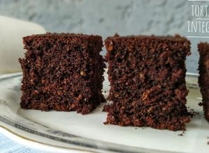 Una foto de Torta de chocolate 🍫, integral con avena