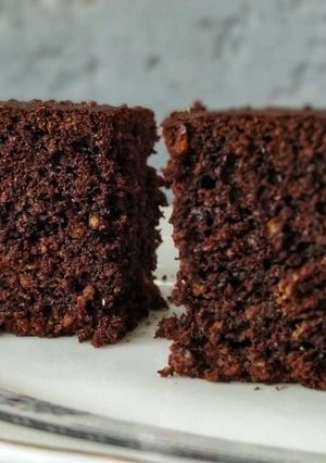 Una foto de Torta de chocolate 🍫, integral con avena