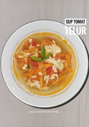 Foto resep Sup tomat telur