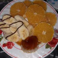 سلطة الفواكه 🍊🍌 بشكل راقي 🍫👌-レシピのメイン写真