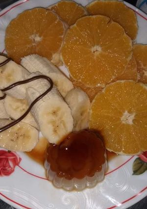 صورة لوصفة سلطة الفواكه 🍊🍌 بشكل راقي 🍫👌