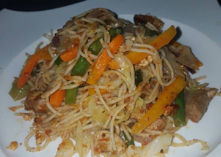 Chicken noodles