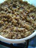 Picadillo de papaya con carne molida de res