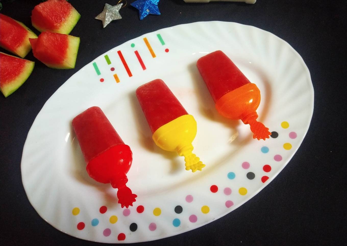 Simple Way to Prepare Any-night-of-the-week Watermelon popsicle