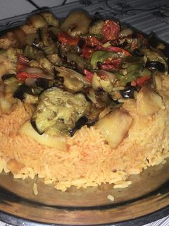 صورة لوصفة مقلوبه🍝