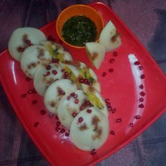 A picture of Potato stuffed idli-a new thought.