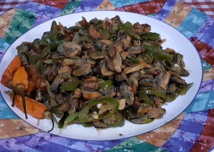 Tumis Kerang Hijau Cabe Hijau