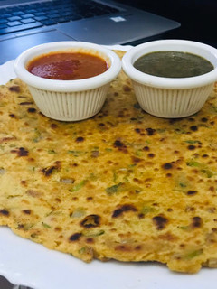 A picture of Besan ki Roti.